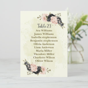 noir rose fleurs assise carte carte