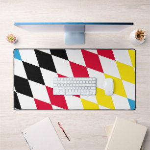 Noir rouge jaune Bavaria Motif Drapeau Diamant