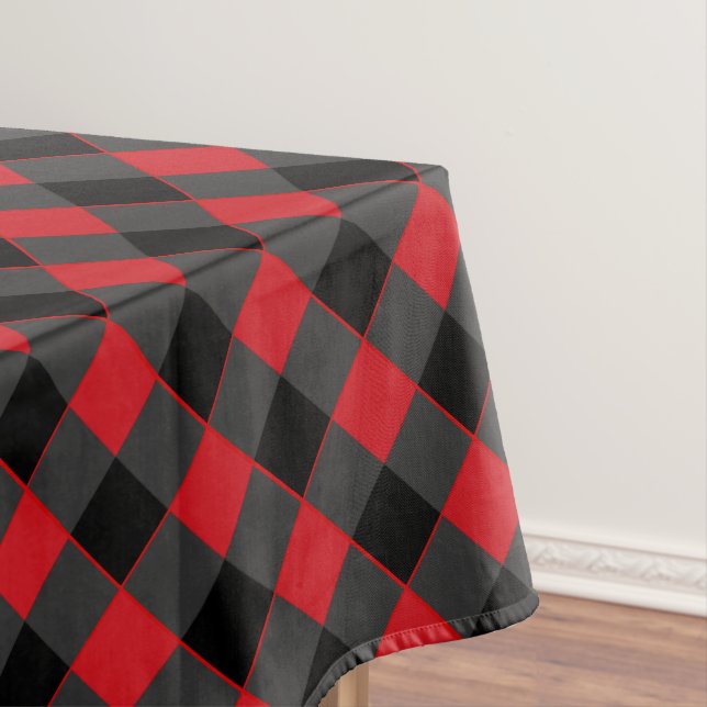 Noir Rouge Plaid Nappe Chèque (In Situ)