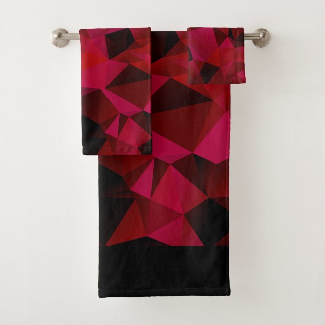 Noir rouge, polygonal (En situation)