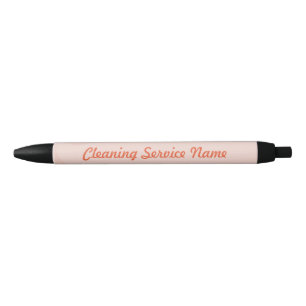 Noir Service promotionnel de nettoyage rose stylo