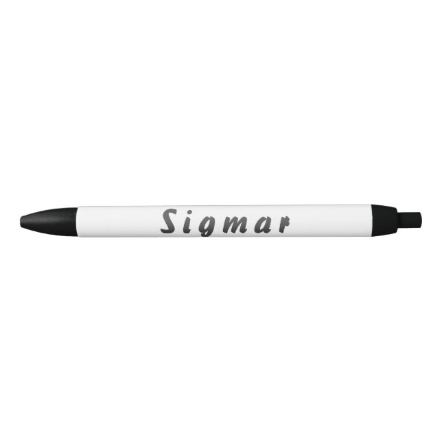 Noir Sigmar stylo à bille (Devant)