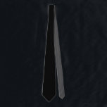 Noir solide avec Cravate gris<br><div class="desc">Voici une cravate noire cool avec une pop de couleur surprenante sur le dos. Conçu dans le magnifique Etat de Washington,  aux Etats-Unis,  par un artiste indépendant (Whoopsidoodle) pour votre plaisir.</div>
