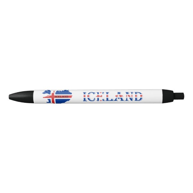 Noir Souvenir de stylo de l'Islande (Devant)