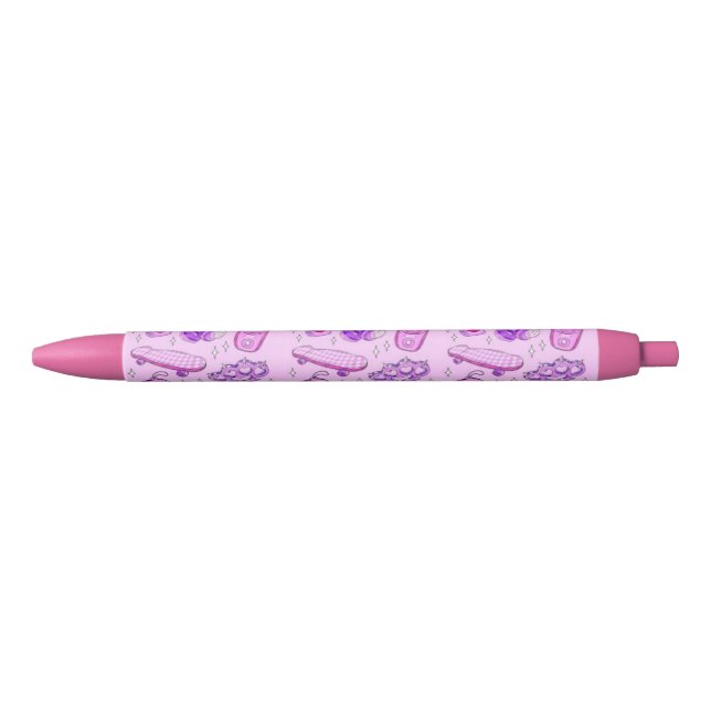 Noir Stylo à bille à écriture lisse Premium – Rechargea (Devant)