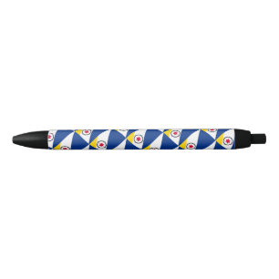 Noir Stylo à bille de drapeau Bonaire