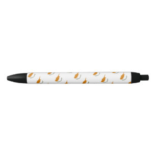Noir Stylo à bille de pavillon de Chypre