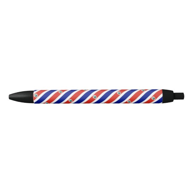 Noir Stylo à bille drapeau de la Colombie (Devant)