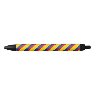 Noir Stylo à bille drapeau de la Colombie