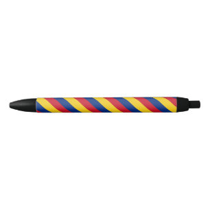 Noir Stylo à bille drapeau de la Colombie