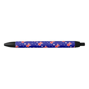 Noir Stylo à bille du drapeau australien