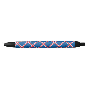 Noir Stylo à bille du drapeau islandais