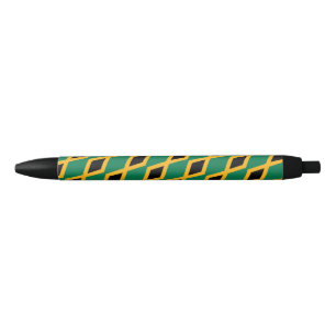 Noir Stylo à bille du drapeau jamaïcain