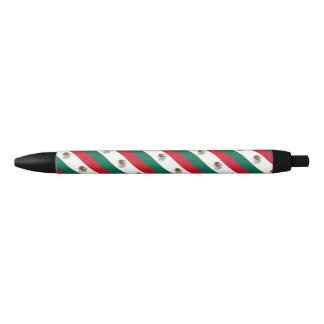 Noir stylo à bille du drapeau mexicain