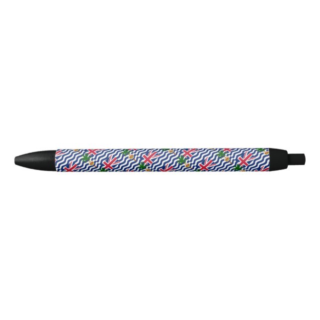 Noir Stylo à bille du Territoire britannique de l'océan (Devant)