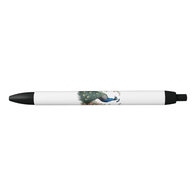 Noir Stylo à bille Elegance Peacock (Devant)