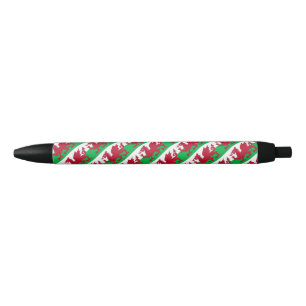 Noir Stylo à bille Welsh Dragon
