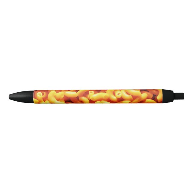 Noir Stylo à crayons de Macaroni et de fromage (Devant)