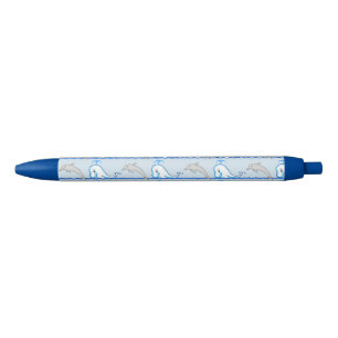 Noir Stylo à dauphins et baleines