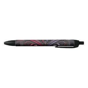 Noir Stylo à design de rose gothique