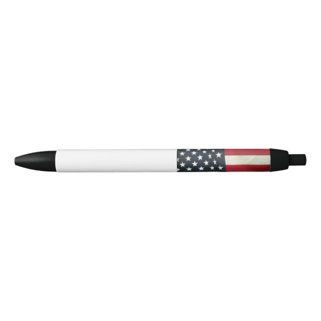 Noir Stylo à drapeau américain (Devant)