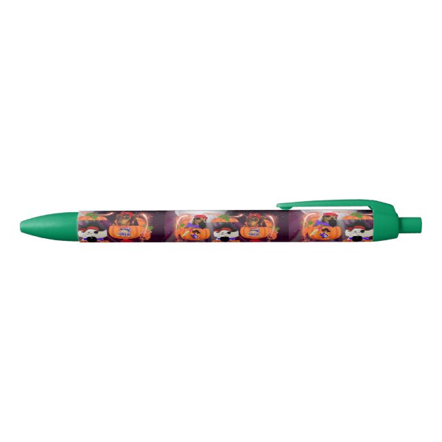 Noir Stylo à écriture Citrouille Pirate (Haut)