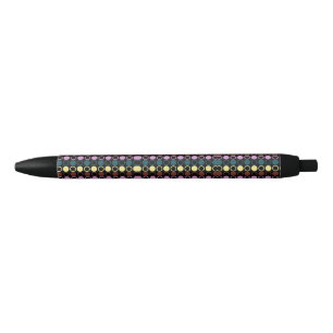 Noir Stylo à encre à points Chic Moderne Classique