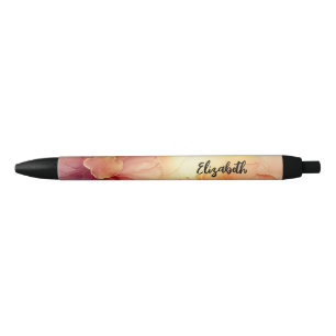Noir Stylo à encre d'alcool et de poire florale personn