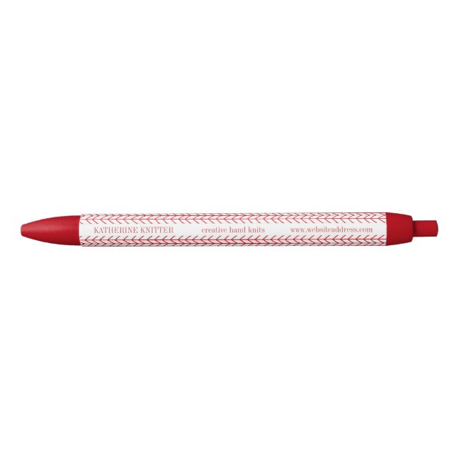 Noir Stylo à encre d'identification professionnelle RED (Devant)