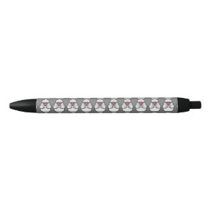 Noir Stylo à encre noire amusant Motif de caniche