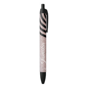 Noir Stylo à encre noire avec ombre à paillettes faux t