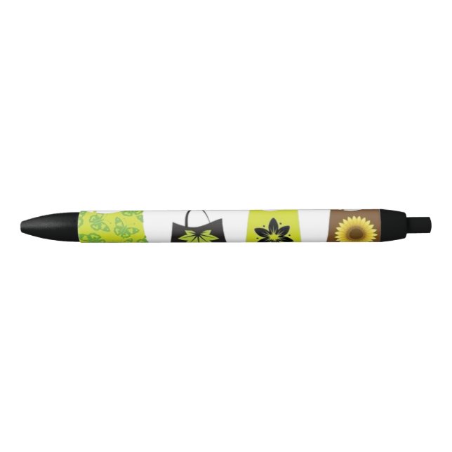 Noir Stylo à encre noire de belles expressions (Devant)