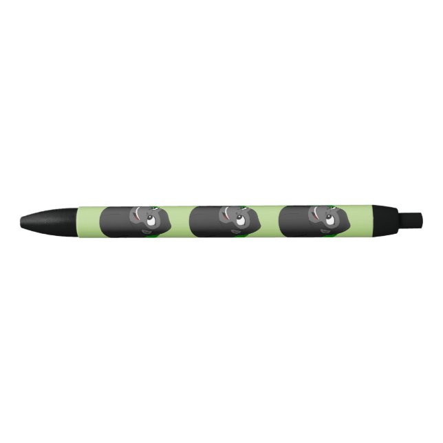Noir Stylo à encre noire dessin de gorille (Devant)