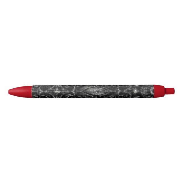 Noir Stylo à encre noire Mandala (Devant)