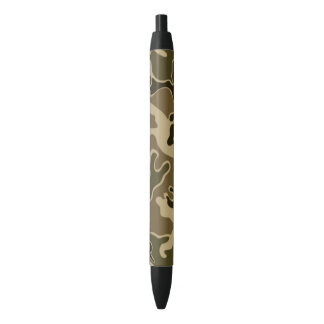 Noir Stylo à encre noire motif Camo