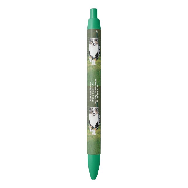 Noir Stylo à l'encre noire fait sur commande australien (devant Vertical)