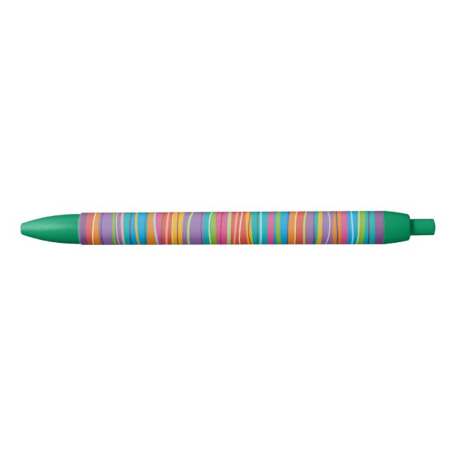 Noir Stylo à ligne ondulée (Devant)