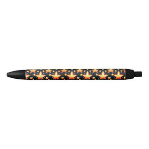 Noir Stylo à motif étoile pour affaires à l'automne
