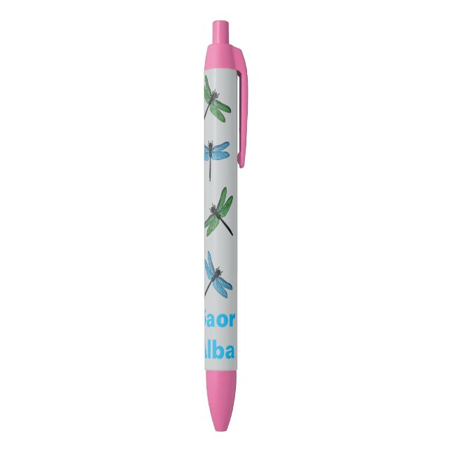 Noir Stylo alba de libellule de Saor de l'indépendance (Bas (Vertical))