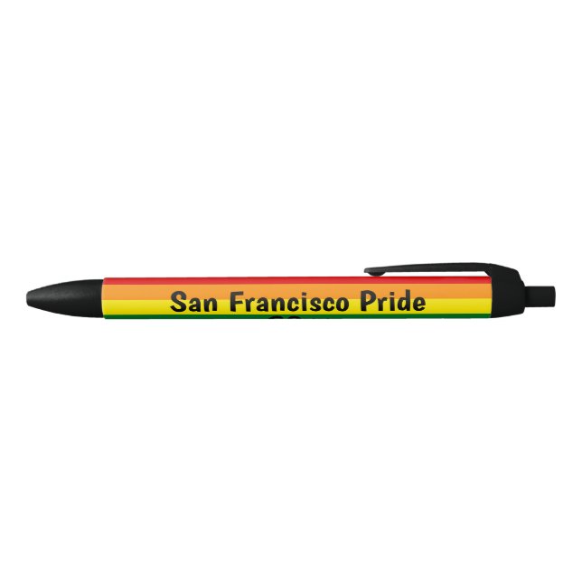 Noir Stylo arc-en-ciel Personnaliser - Design de fierté (Haut)