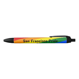 Noir Stylo arc-en-ciel Personnaliser - Fierté