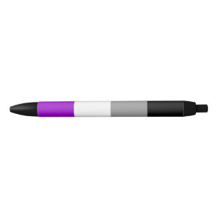 Noir Stylo asexuel de drapeau