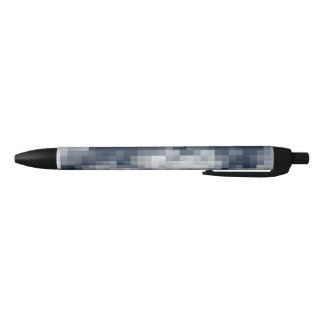 Noir Stylo avec conception nuageuse Pixellée