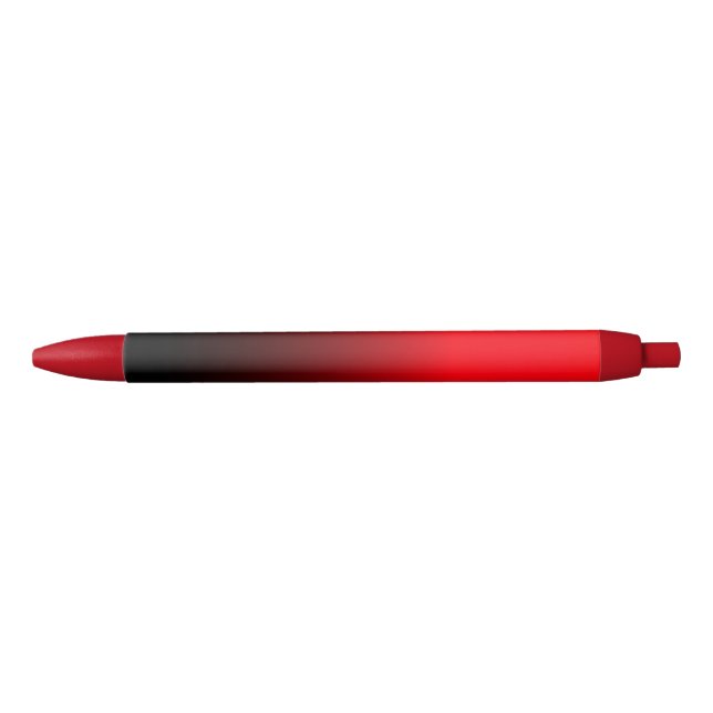 Noir Stylo Avec Dégradé Rouge (Devant)