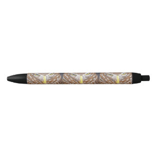 Noir stylo avec des hiboux