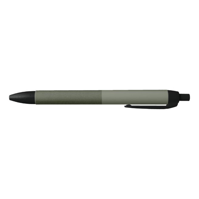 Noir Stylo bicolore vert mousse – Option personnalisée  (Bas)