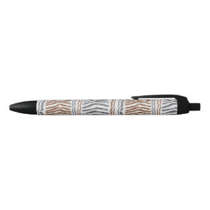 Noir Stylo Bille Tribal Bohème Rayé