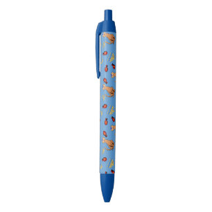 Noir Stylo bleu de vacances de Dreidel de chat de