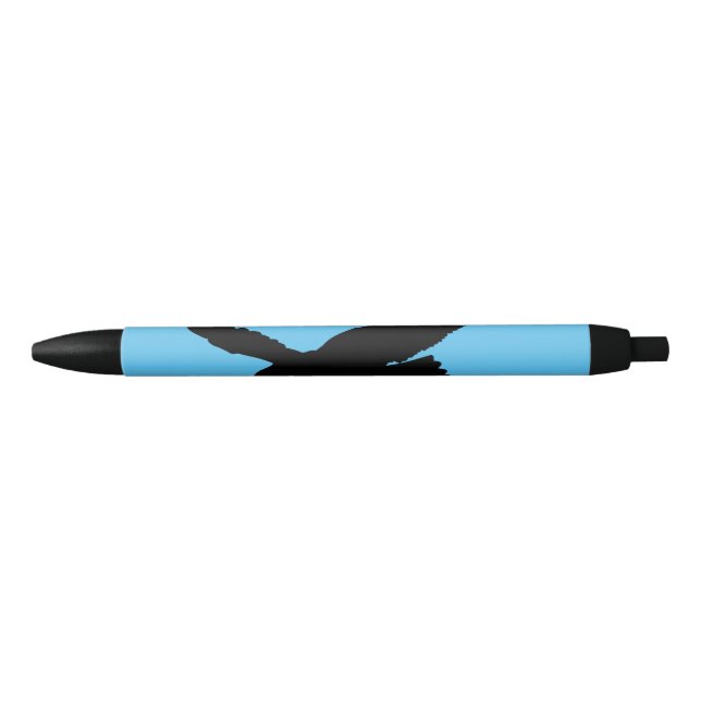Noir Stylo bleu volant Aigle - Vos Couleurs (Devant)