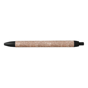 Noir Stylo brillant d'or de parties scintillantes